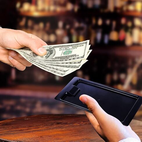25 قطعة من مقدمي الشيكات في المطاعم، وحوامل الشيكات، وحامل بطاقات فحص الضيوف. للحانات، والفنادق، وتناول الطعام، وأعمال تقديم الطعام، والنقود، وبطاقات الائتمان، والفواتير، وصينية نصائح النادلة (أسود) in Kuwait
