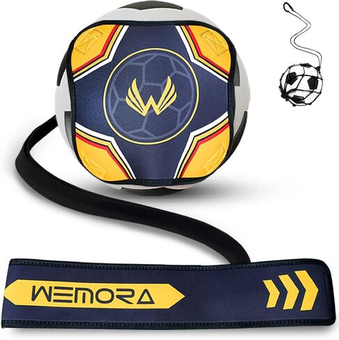 حزام تدريب كرة القدم المنفرد لمعدات التدريب على رمي كرة القدم للأطفال الشباب مع حزام خصر قابل للتعديل يناسب حجم الكرة 3 4 5 in Kuwait