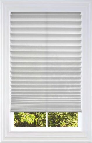BlindsAvenue Custom Size Cut-4-You Cordless Pleated Window Shades, Light-Filtering Fawn, Size 19W X 64L (Fawn, 19W X 64L) in Kuwait