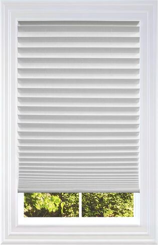 BlindsAvenue Custom Size Cut-4-You Cordless Pleated Window Shades, Light-Filtering Fawn, Size 19W X 64L (Fawn, 19W X 64L) in Kuwait