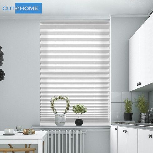 BlindsAvenue Custom Size Cut-4-You Cordless Pleated Window Shades, Light-Filtering Fawn, Size 19W X 64L (Fawn, 19W X 64L) in Kuwait