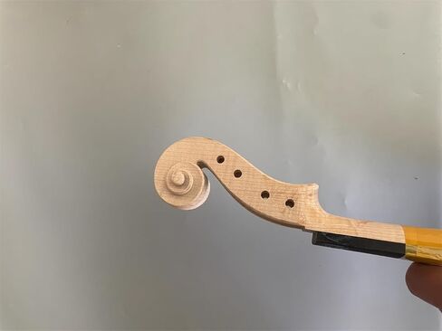 4/4 Professional White Violin Flame Maple Back Spruce Top Handmade Unfinished Luthier DIY Violin (5 String violin 4/4 include all the Violin Parts) in Saudi Arabia