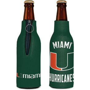 NCAA Miami Hurricanes Bottle Cooler, Team Colors, One Size
