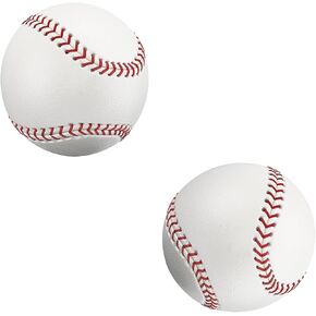 Tballs Training Baseballs Sponge Rubber Core, Reduced Impact Kids Safety Baseballs, Unmarked Tee Ball Practice Baseball for League Play, Pitching, Hitting, Fielding, Autograph, Gifts