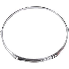 Yibuy Professional Drum Rim Hoop Metal Ring Silver 6 Hole 14 Inch Dia Upper Circle