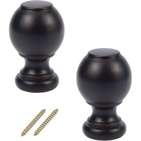 Wood Curtain Rod Finial