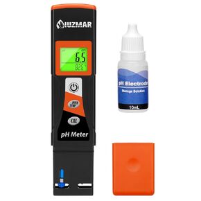 Digital pH Meter for Water Accurate pH Tester with Plus Temperature Reading Outstanding Stable pH Reader for Checking Aquarium Water Hydroponic Nutrients Hot Tub Swimming Pool