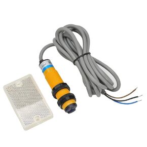 Heyiarbeit Photoelectric Sensors Specular Reflection Photoelectric Sensor Switch 200MA Detection Distance 2M 3 Wires E3F-R2NK 1pcs