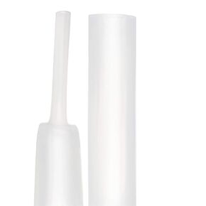 Heat Shrink Tubes, Dual Wall Heat Shrink Tubing 3:1 Ratio Heat Activated Adhesive Glue Lined Marine Shrink Tube Cable Sleeving Wrap Protector Transparent 4Ft Dia(3/8" (9.5mm))