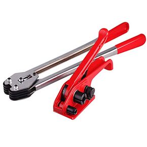 Poly Strapping Tensioner Cutter and Sealer Manual Banding Tool Strapping Packing Kit Set for Width 1/2" -3/4" Polyproplyn and Polyester Plasticstrap Cord