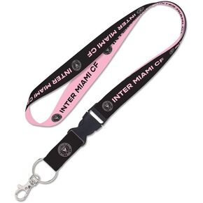 WinCraft Inter Miami CF Lanyard with Detachable Buckle, 1"