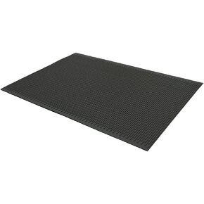 Rubber-Cal 03-161-BR-W-304"Safe-Grip" Slip-Resistant Traction Mats, 34" x 4' x 1/4", Brown Rubber Runner