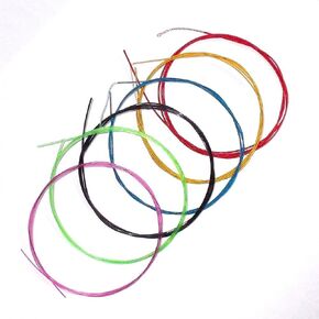 Generic Multi Colored Nylon Classical Guitar Strings Set Normal Tension Color Coated on Copper Wound in Saudi Arabia