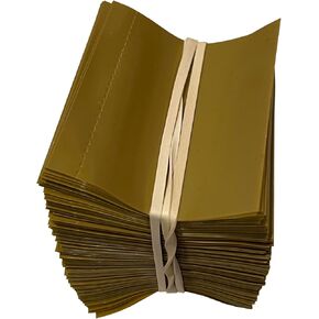 45 x 52 mm Gold Perforated Shrink Band for Woozy Hot Sauce Bottles 3/4" to 1" Diameter - Pack of 250