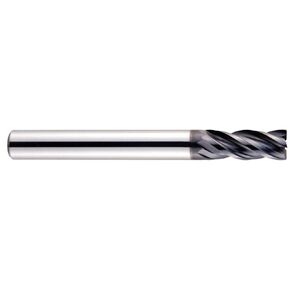 YG-1 EMB13008 Carbide V7 Mill INOX Corner Radius End Mill, 4 Flute, Regular Length, 1-1/2" Length, 1/8"