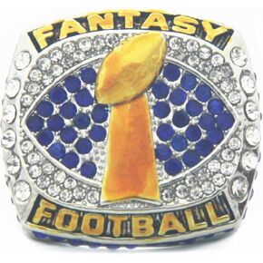 خاتم Valman 2021 FFL Fantasy Football League Champions مع صندوق خشبي مقاس 11 هدايا للرجال والنساء والأولاد والآباء الشباب in Kuwait