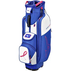 MIZUNO Project Zero LW-C Golf CART Bag | Supports Breast Cancer Research | Unisex | 9 (0900) | Blue-Pink