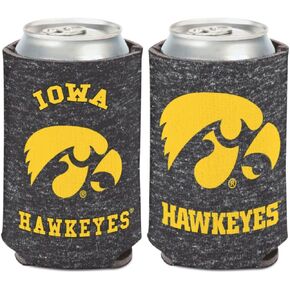 Iowa Hawkeyes HEATHERED Can Cooler 12 oz.