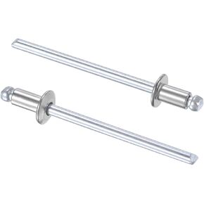 uxcell Blind Rivets 304 Stainless Steel 5mm Diameter 8mm Grip Length Silver 50pcs