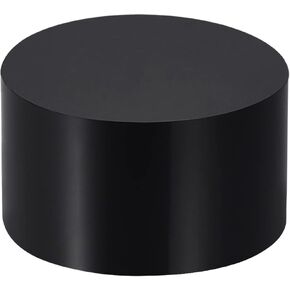 MECCANIXITY Black Acrylic Solid Cylinder Round Display Riser, 1.2 inches (Height) x 2 inches (Diameter), for Showing Your Collectibles, Cosmetics