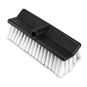 QWORK Soft Bi-Level Nylon Wash Brushes - 10" Ergonomic High-Durability Brush for Cars, Boats, Outdoor Furniture - Non-Abrasive, and Versatile