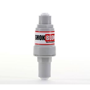 Shok Blok SB-FPV-125 Water Filter Pressure Regulator Protection Valve for RO & Filter Systems - 1/4" QC Ports, 125 PSI