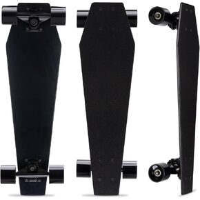 Coffin Skateboard Mini Coffin Cruiser, Gothic Cruiser Trick Skateboards for Beginners and Professionals, Cool Stuff Extreme Sports for Teens Adults Gifts, 7 Layer Maple Deck with ABEC-11 Bearings