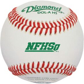 Diamond Dol-A Nfhs Official League Leather Baseballs 12 Ball Pack