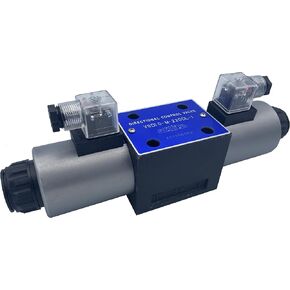 Hydraulic Electric Solenoid Valve D05 (NG10) DIN Connector 31 GPM 4560 psi AC or DC powered, VSD10 series (12VDC, C-Closed-All Ports Closed in Center Position)