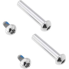 Create idea 2 Sets MTB Bike Rear Suspension Shock Mounting Bolt M8 Semi-Round Hexagon Socket Locking Screws Female Nail with 12mm Subnails