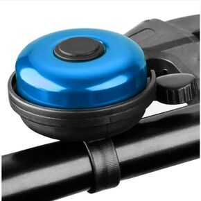 Blue+Black Classic Bike Bell, Aluminum Bicycle Bell, Loud Crisp Clear Sound Bicycle Bike Bell for Adults Teen Kids, Accessories