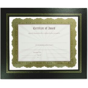 NuDell 21202 Leatherette Document Frame, 8-1/2 x 11, Black, Pack of Two