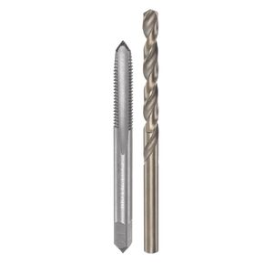 uxcell Tap & Bit Sets, M6 x 1 H2 Straight Flute Machine Thread Milling Tap, 5mm M35 Cobalt High Speed Steel (HSS-CO) Twist Drill Bit