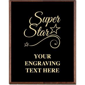 لوحات تقدير الشركات - 6 × 8 جوائز تذكارية ذهبية محفورة لجوائز التقدير in Kuwait