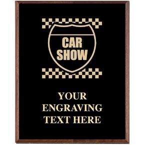 Crown Awards Car Show Plaques, Custom Engraved Auto Show Trophy Plaque Award, Great Customizable Auto Gift Prime