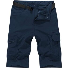 Mesinsefra Men's Hiking Cargo Shorts Lightweight Quick Dry Outdoor Stretch Travel Fishing with Multi Pockets