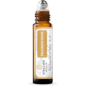 Vitality Extracts Frankincense Essential Oil - 10ml Roll-on, Boswellia Serrata, Aromatherapy, Skin Care, Natural Calm, Stress Relief, Yoga