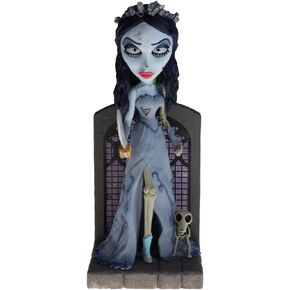 Royal Bobbles Emily The Corpse Bride with Sword, Maggot and Scraps – 7.5 Inches Tall – Collectible Bobblehead Statue