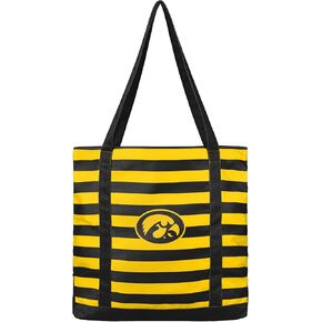FOCO Iowa Hawkeyes NCAA Team Stripe Canvas Tote Bag