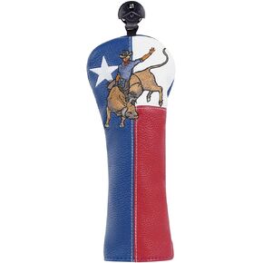 Golf Club Covers 3 PCS Or 1PC, Golf Club Head Covers for Woods and Drivers Fairway Hybrid, Golf Head Covers Fit Most Golf Clubs Golf Headcovers Set Texas Punch