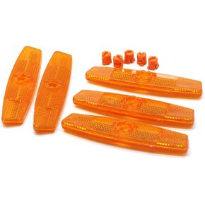 5 Pcs Bicycle Reflector Strip Warning Labels for Rim Spoke Wheel