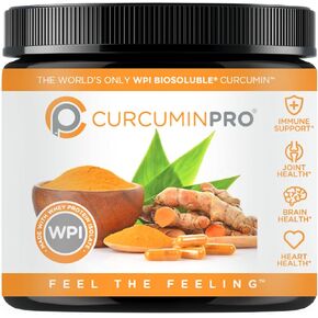 curcuminpro Complete Curcumin Bulk Powder, The World's only BioSoluble Curcumin, Derived from Organic Turmeric, Natures Natural Joint & Muscle Support - 90 grams