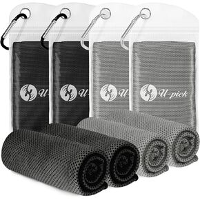 U-pick Cooling Towels for Neck and Face[40"x12"], Sweat Towel Breathable Soft, Stay Cool Chill Towel Cold Towel for Gym, Yoga, Sports, Workout, Baseball, Beach, Camping, Travel, Cruise