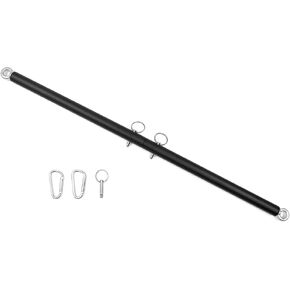 Exersice Pilates Spreader Bar Expandable Aid Traning Set, Black