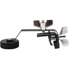 Drum Damper Mute Silencer Black Metal Plus Felt Clamp-on Tone Control Muffler for Snares Musical Parts