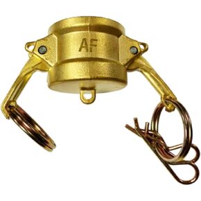 AF Hydro Brass Cam and Groove Type DC Hose Fitting, Dust Cap with 2" Female Coupler, Pressure Rating up to 250 PSI, Easy Connect and Disconnect to Protect Male Adapter Camlock End