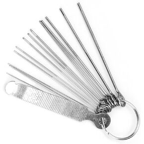 Guitar Nut File Set, Bridge Saddle Nut Files 13 Neddles Set Tool Kit for Instrument String