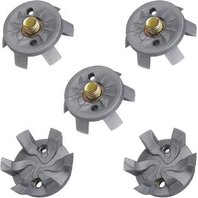 5 Pcs Golf Spikes Set Golf Cleats Replacement Golf Cleats Spanner Metal Thread Screw 6 mm Dia Golf Spike Tool for Outdoor Lawns Cricket Shoe Golf Player Golf Lover