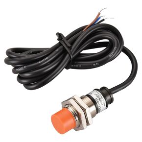 M18 Inductive Proximity Sensor Switch PR18-8DP Cylindrical Type Detector 8mm DC12-24V 3-Wire PNP NO(Normally Open) CE