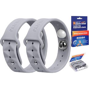 Morning Sickness Relief Wristbands Motion Sickness Bands for Adults Sea Sickness Wristbands for Cruise Travel Nausea Relief of Headaches, Insomnia, Anxiety and Queasinesss-Star Light